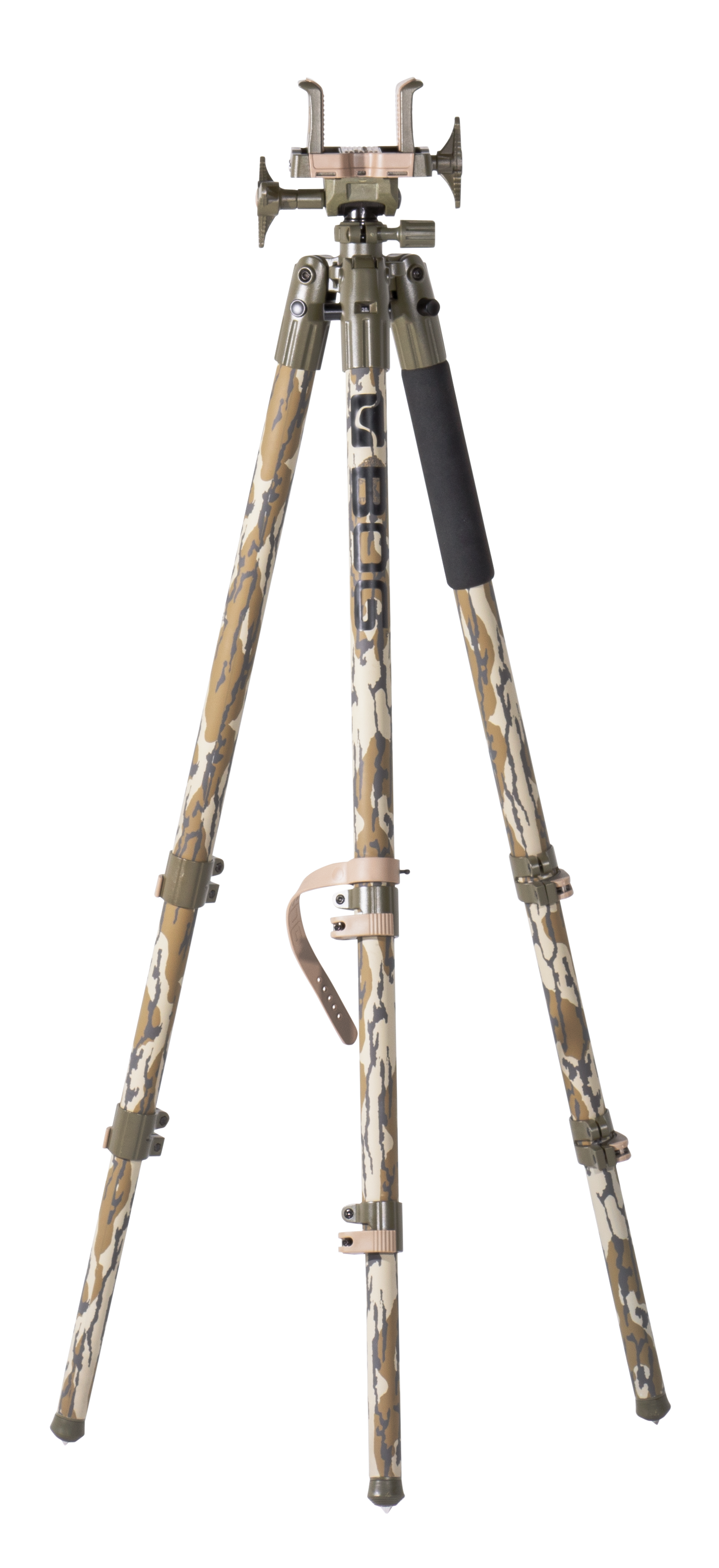 BOG DeathGrip Tripod Mossy Oak Bottomland Aluminum