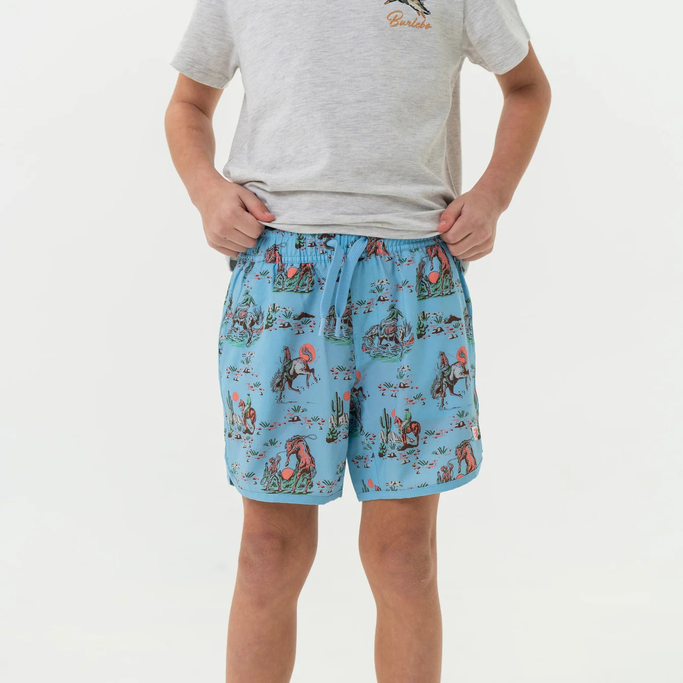 Burlebo Youth Swim Trunk - Cowboy Up