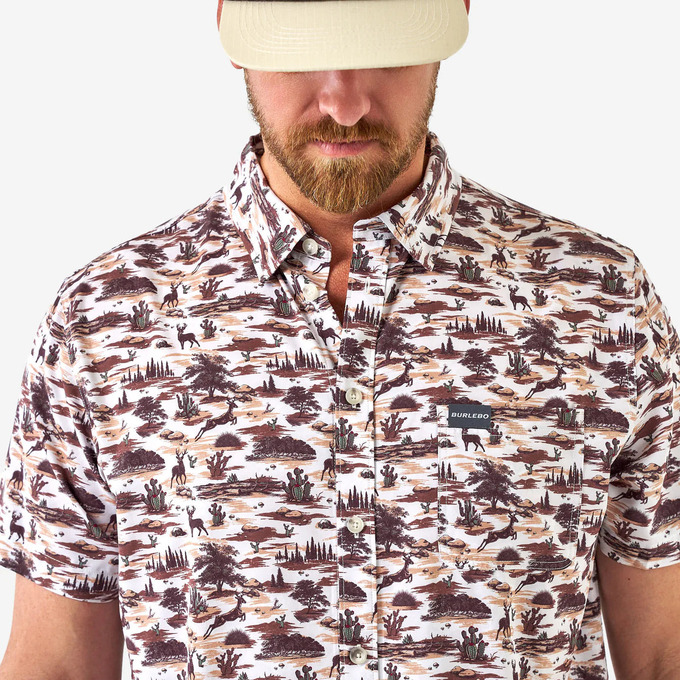 Burlebo Performance Button Up - Brush Country