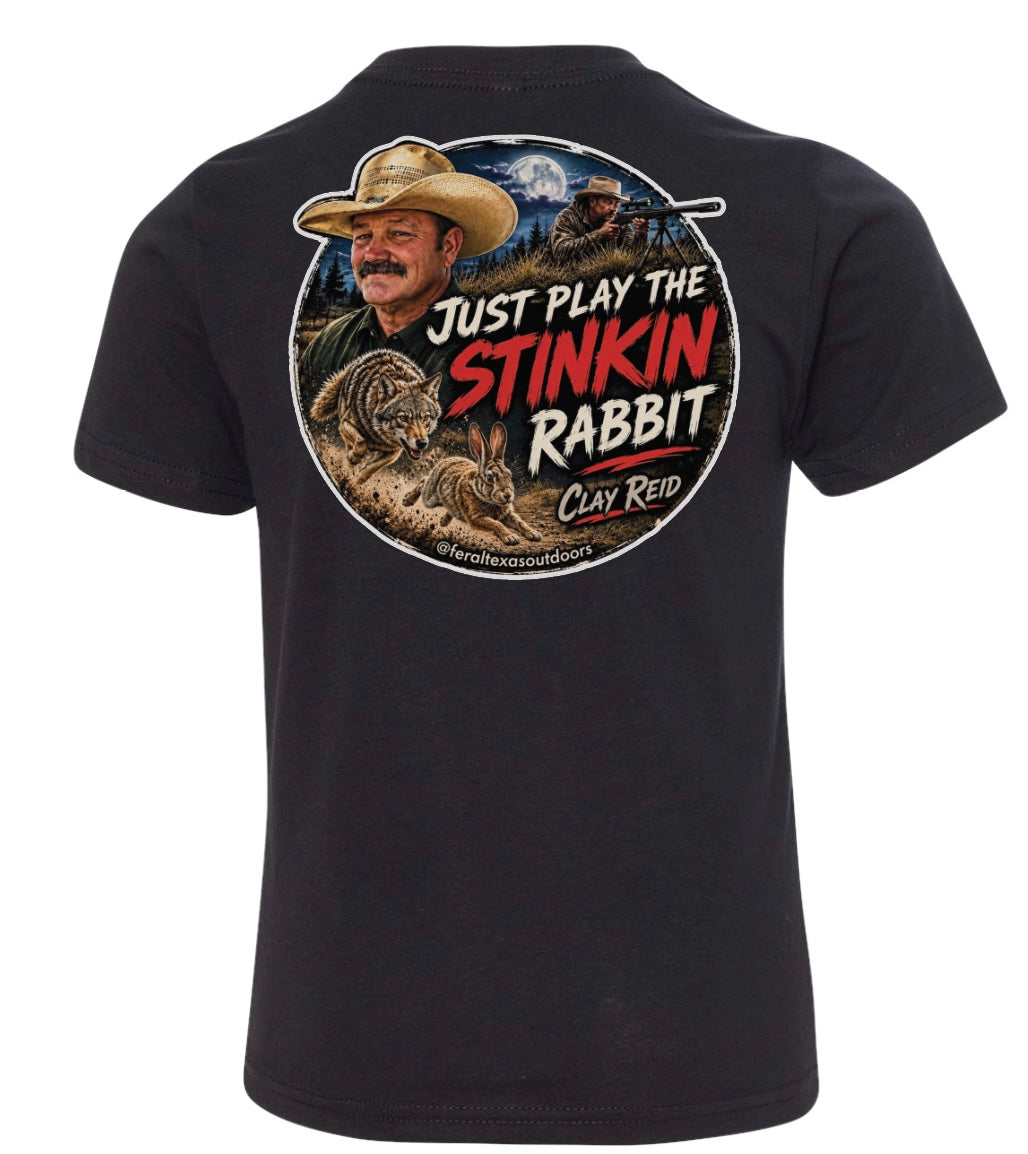 Clay Reid “Just Play the Stickin Rabbit” T-Shirt (Adult)