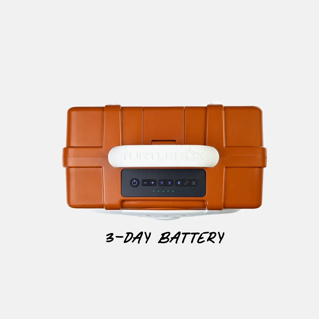 Turtlebox Original: GEN 3 - Game Day Color - Burnt Orange and White
