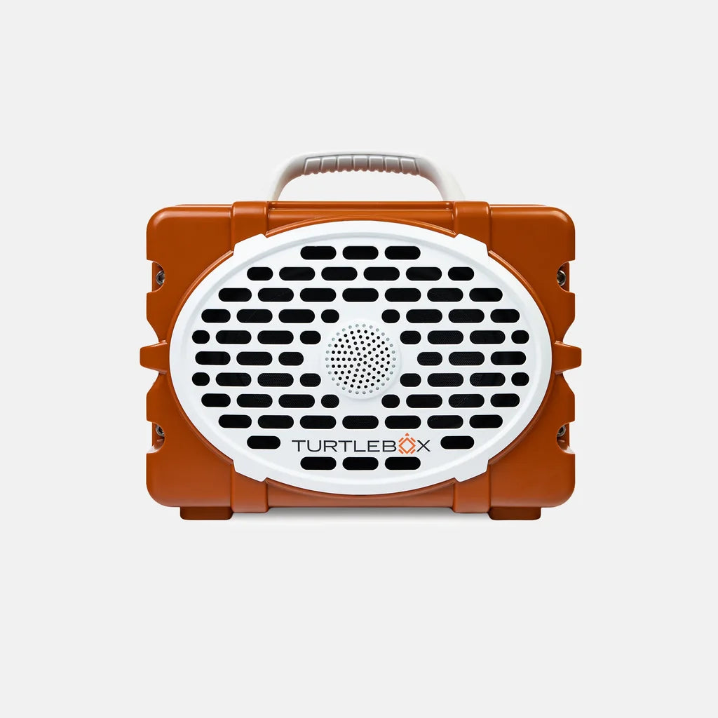 Turtlebox Original: GEN 3 - Game Day Color - Burnt Orange and White