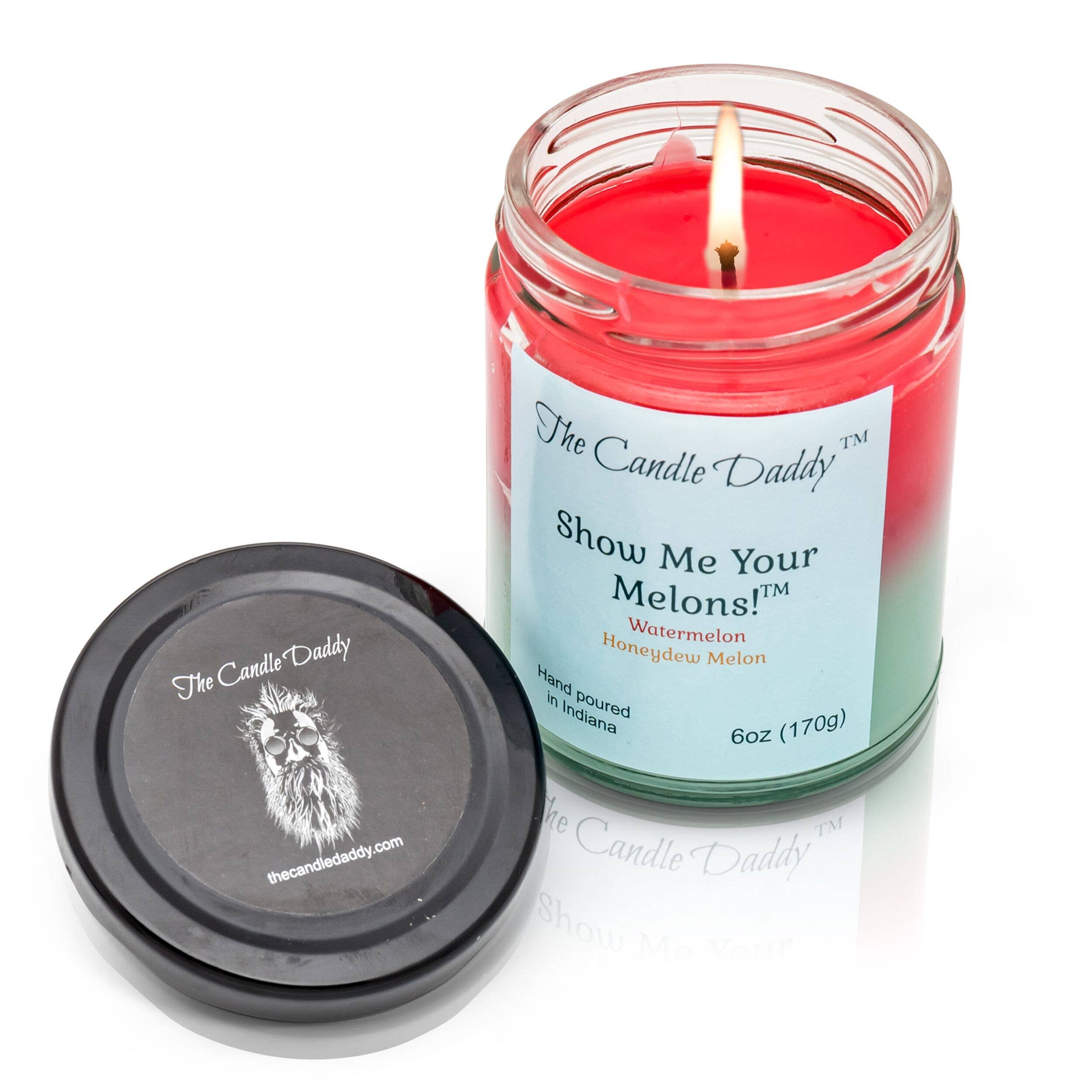 The Candle Daddy - Show Me Your Melons - Watermelon & Honeydew Scented Candle