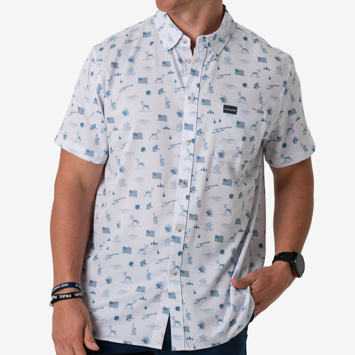 Burlebo Performance Button Up - America The Great