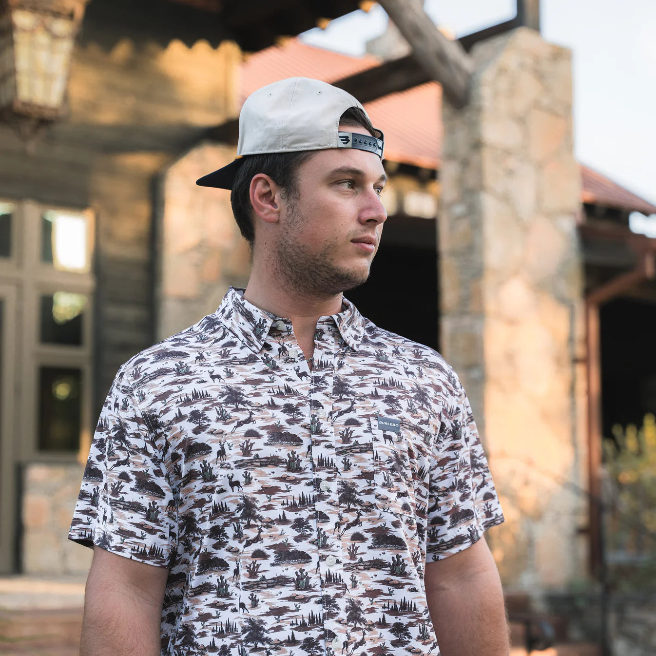 Burlebo Performance Button Up - Brush Country