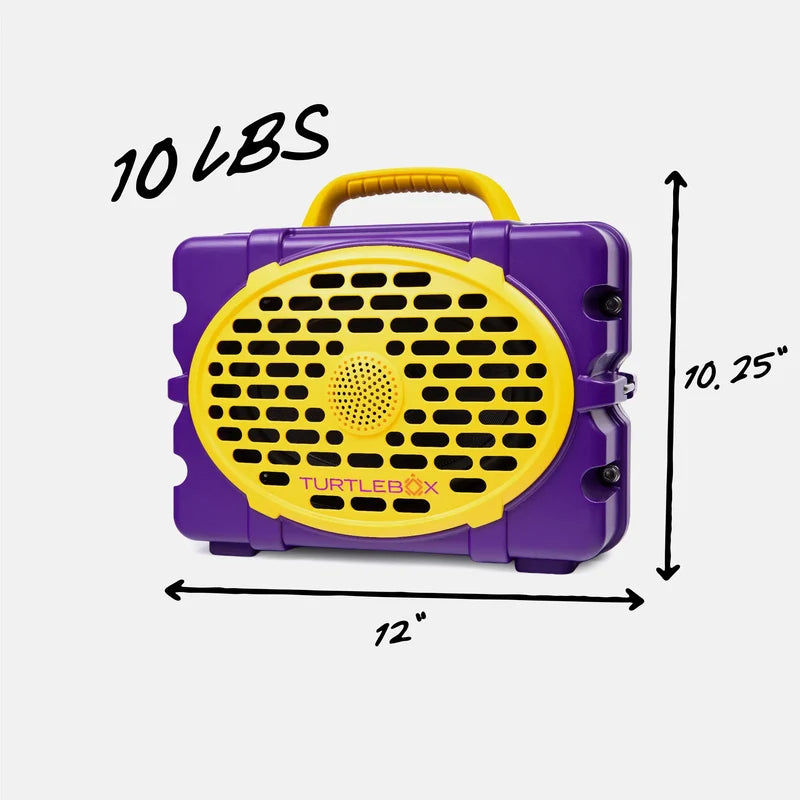 Turtlebox Original: GEN 3 - Game Day Color - Purple & Gold