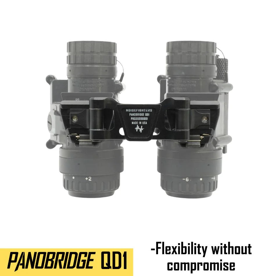 Noisefighters Panobridge QD1: Thermal / Night Vision Bridge with Dual QD Dovetail Arms