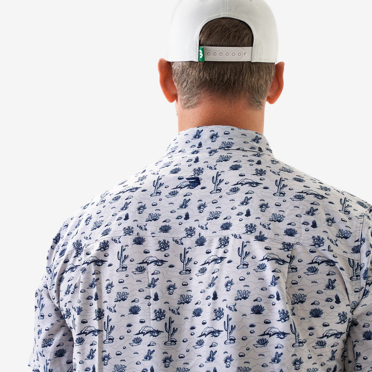 Burlebo Performance Button Up - Out West - Cream