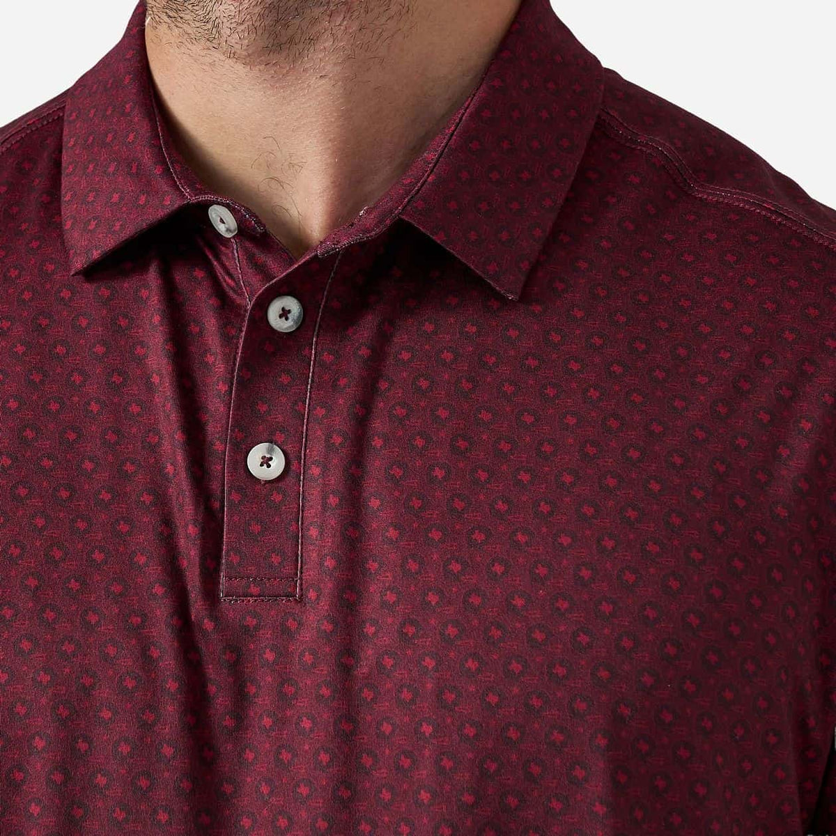 Burlebo Performance Polo - Vintage Helmets - Maroon- 2xL