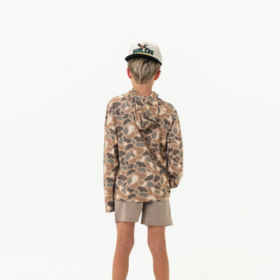 Burlebo Youth Performance Hoodie - Pintail Camo-XL