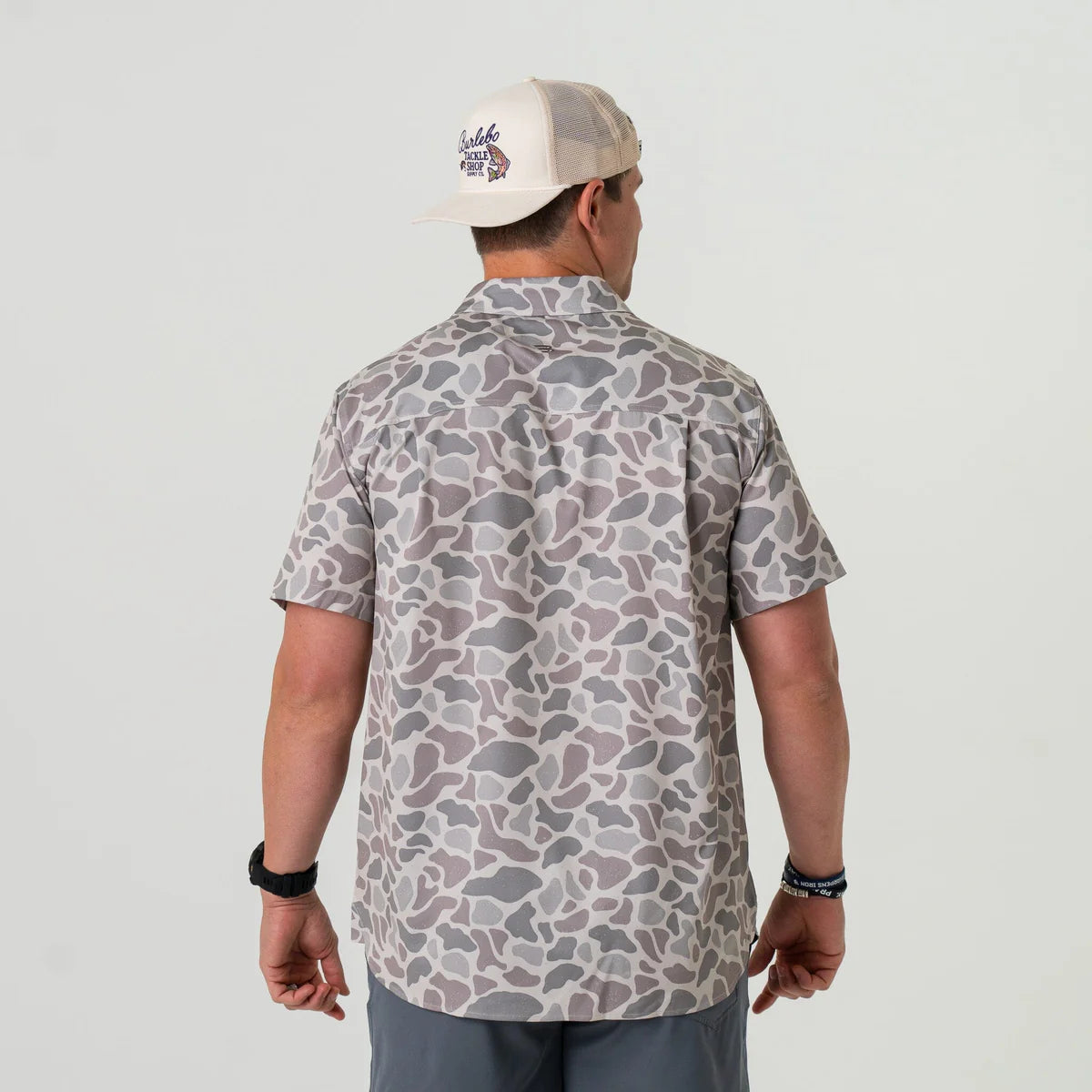 Burlebo Performance Button Up - Classic Deer Camo