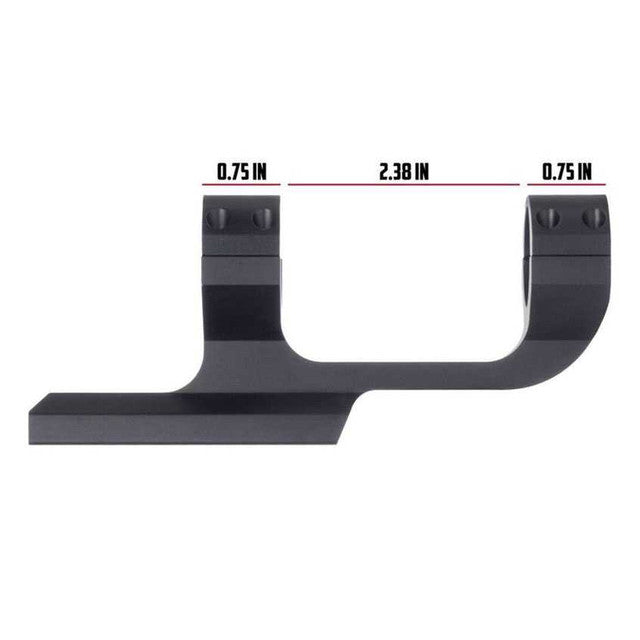 Monstrum Slim Profile Series Offset Picatinny Scope Mount - 30mm