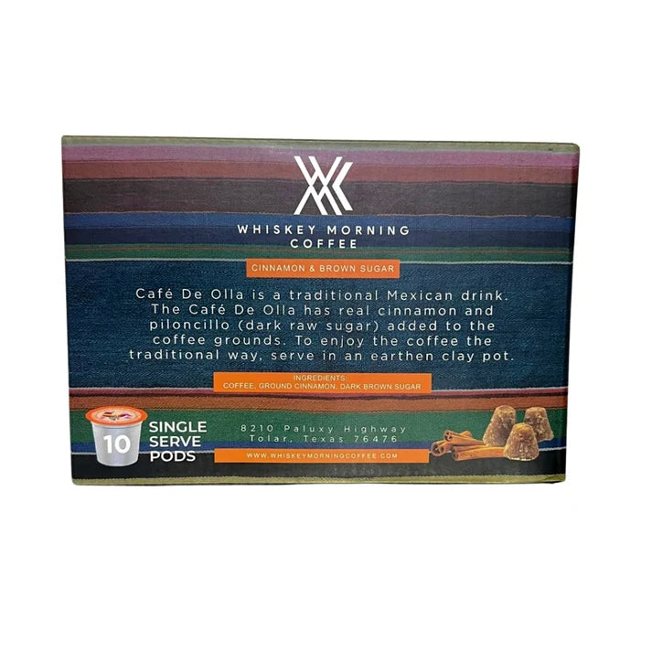 Whiskey Morning Coffee – Gringos Cafe De Olla - Brown Sugar & Cinnamon - Pods