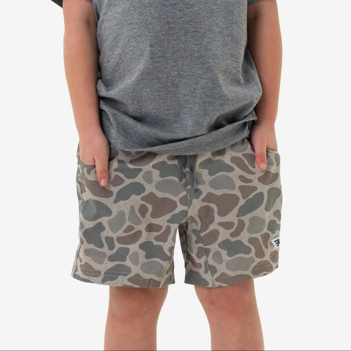 Burlebo Boys Athletic Shorts - Classic Deer Camo