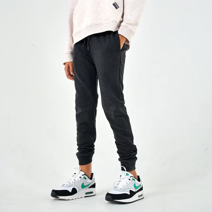Burlebo Youth Fleece Jogger - Heather Black - Medium