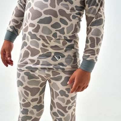 Burlebo Youth Pajama Set - Classic Deer Camo