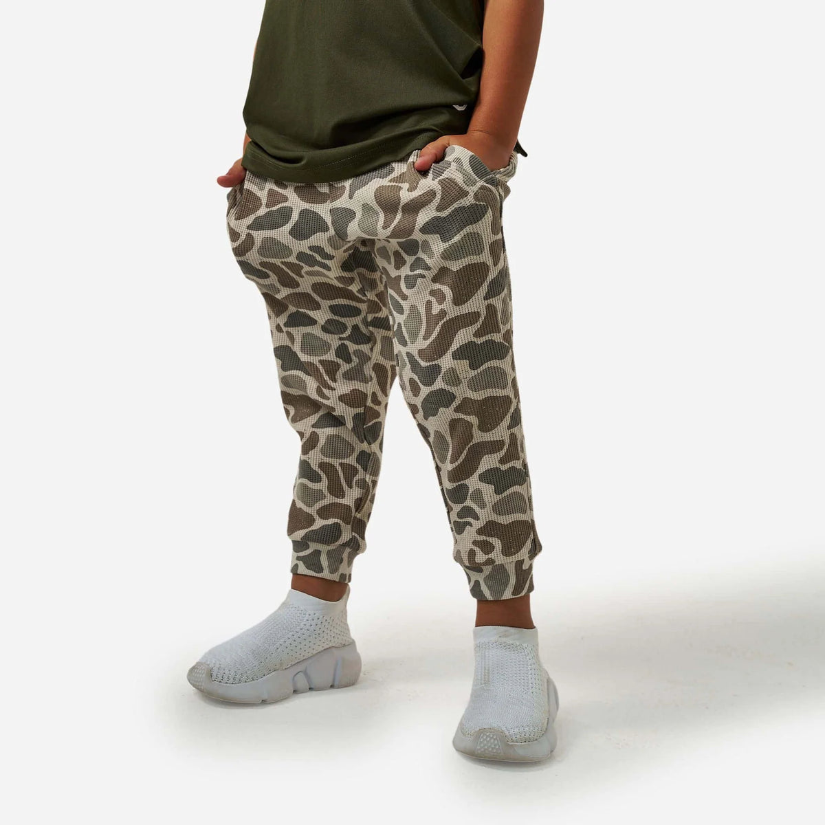 Burlebo Youth Thermal Jogger - Classic Deer Camo - Large