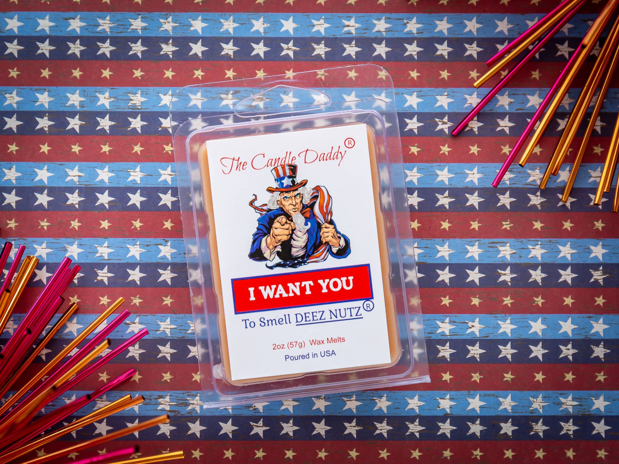 The Candle Daddy - I WANT YOU....TO SMELL DEEZ NUTZ - BANANA NUT BREAD WAX MELT