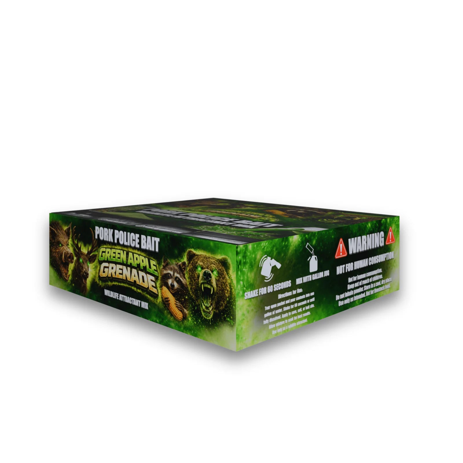 Pork Police Bait Green Apple Grenade Wildlife Attractant Mix (15) Pack Bulk Box