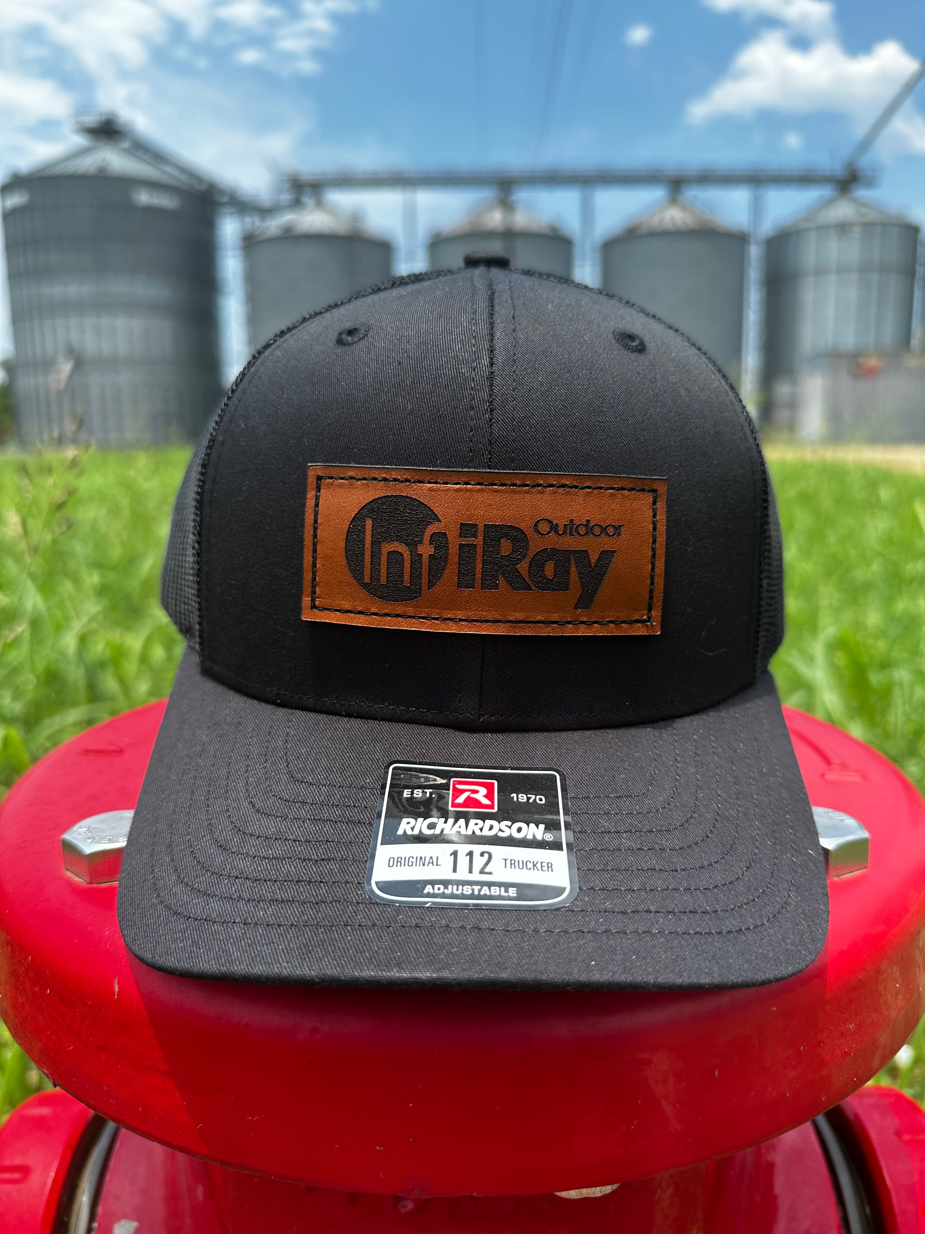 InfiRay Outdoor Black Richardson Hat - Leather Patch