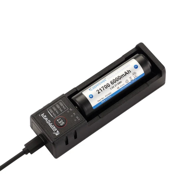 Keeppower K1 USB 1-Bay Battery Charger
