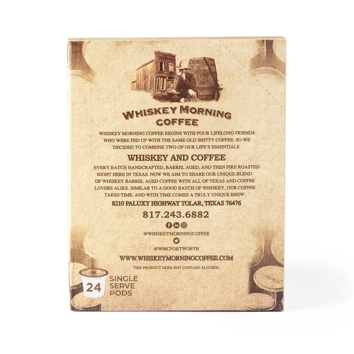 Whiskey Morning Coffee – Barrel Aged Coffee - Pods
