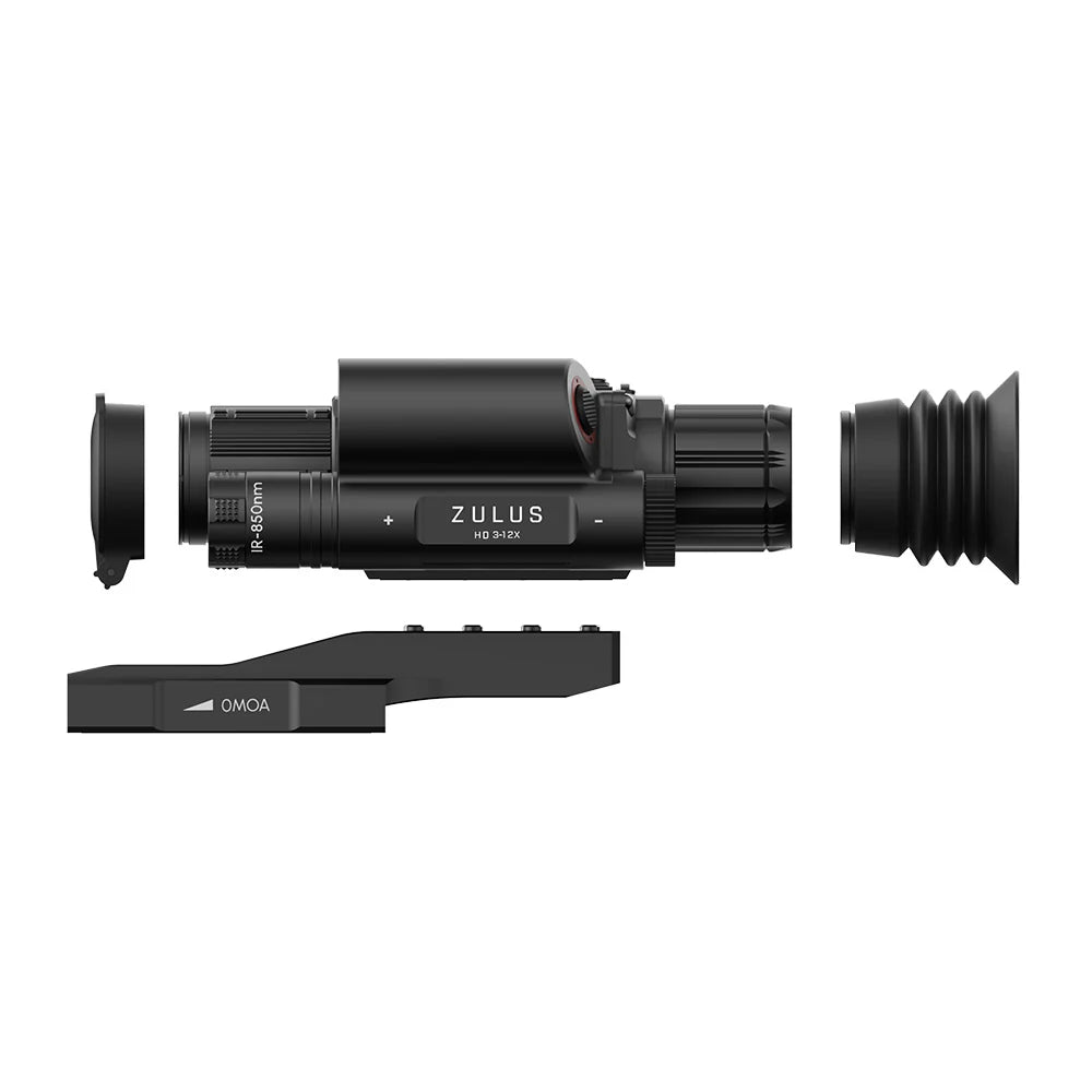 DNT ZULUS HD 3-12X Digital Night Vision Scope LRF and Ballistic Calculator