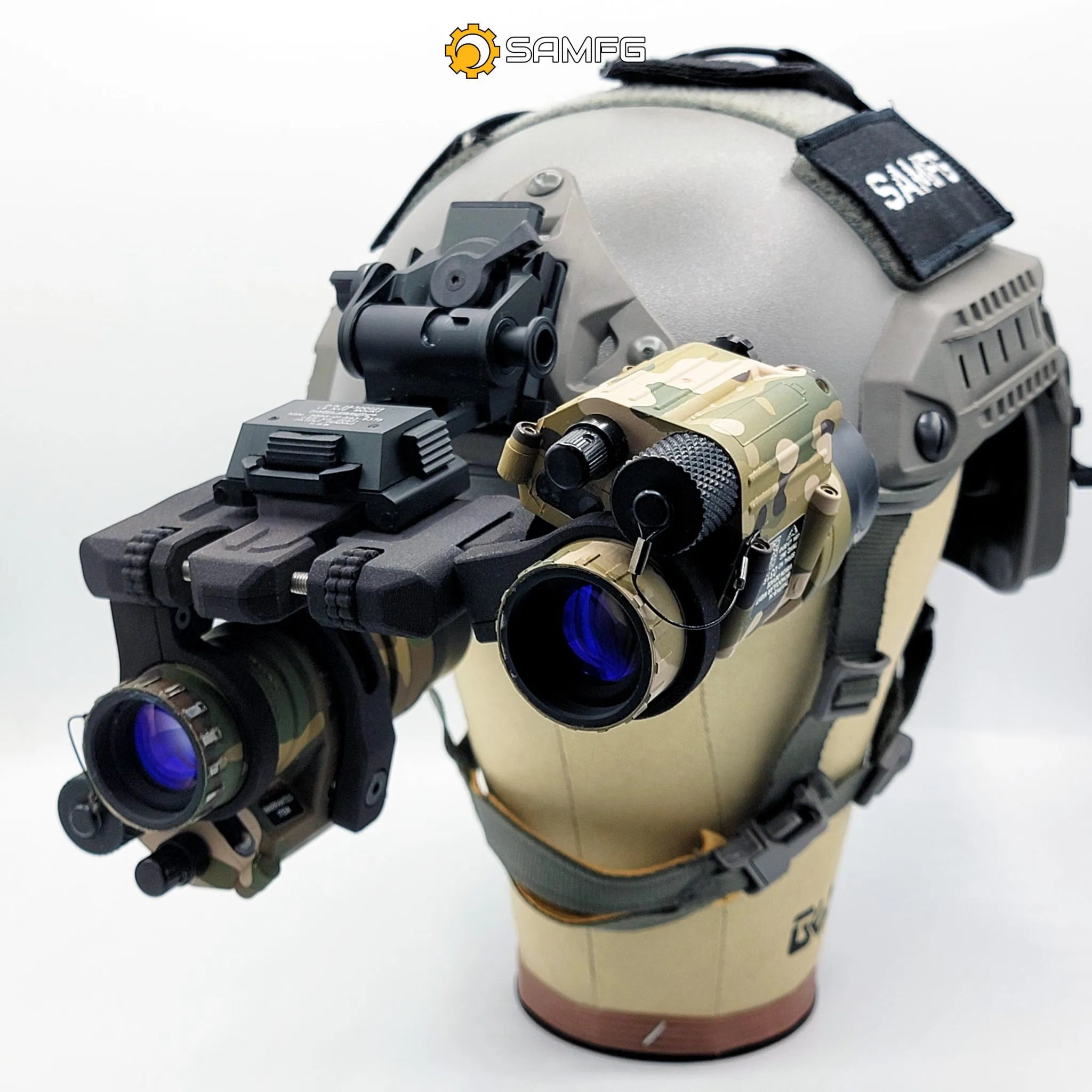 Modular & Adaptable Folding Bridge Helmet Mount System for Night Vision Devices and Thermals