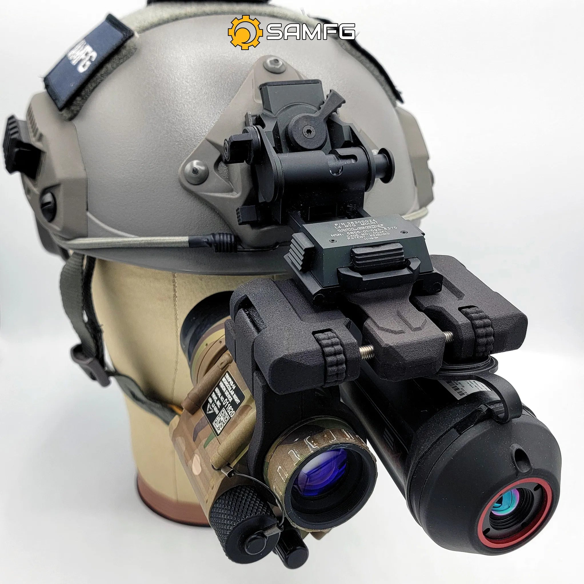 Modular & Adaptable Folding Bridge Helmet Mount System for Night Vision Devices and Thermals