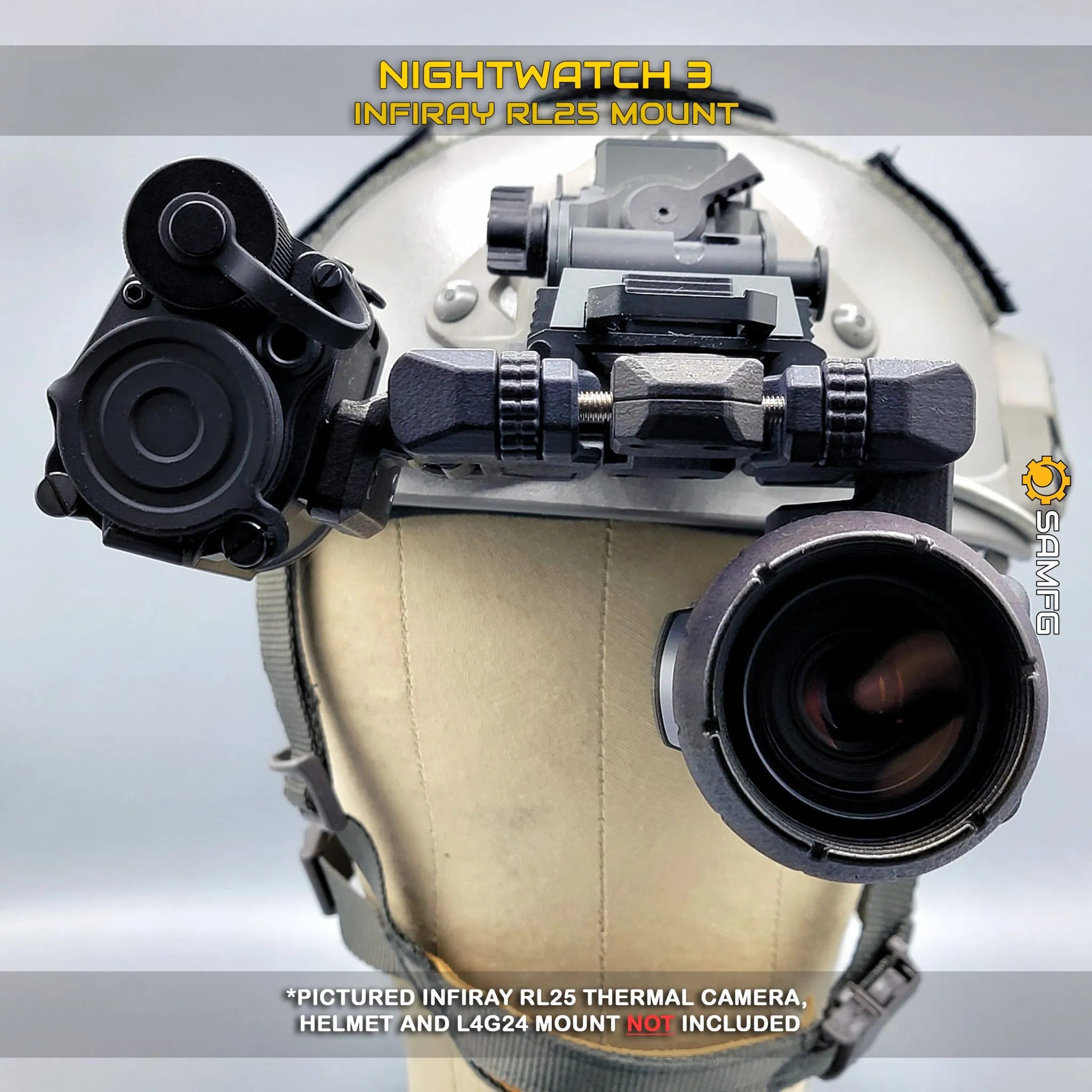 Modular & Adaptable Folding Bridge Helmet Mount System for Night Vision Devices and Thermals