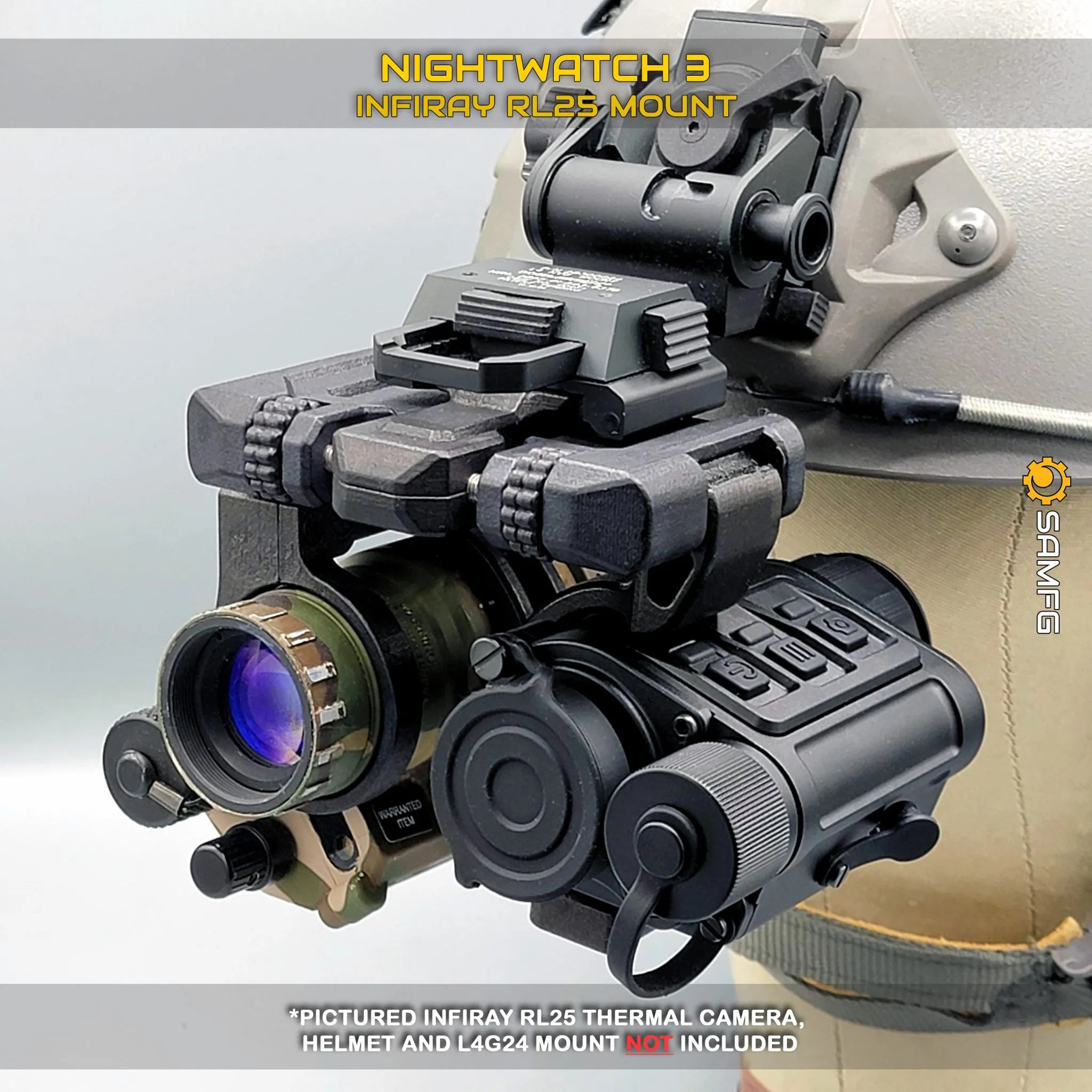 Modular & Adaptable Folding Bridge Helmet Mount System for Night Vision Devices and Thermals