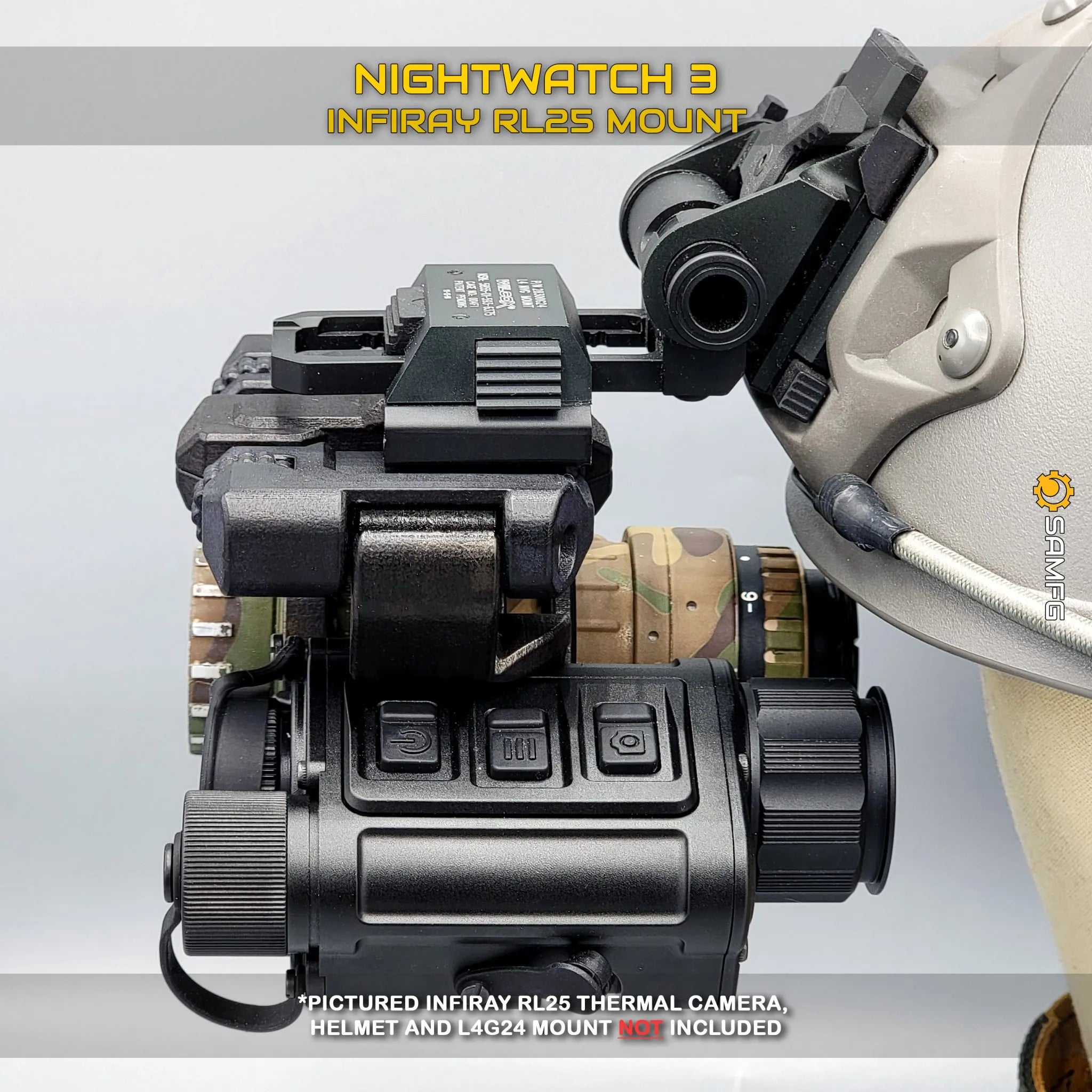 Modular & Adaptable Folding Bridge Helmet Mount System for Night Vision Devices and Thermals