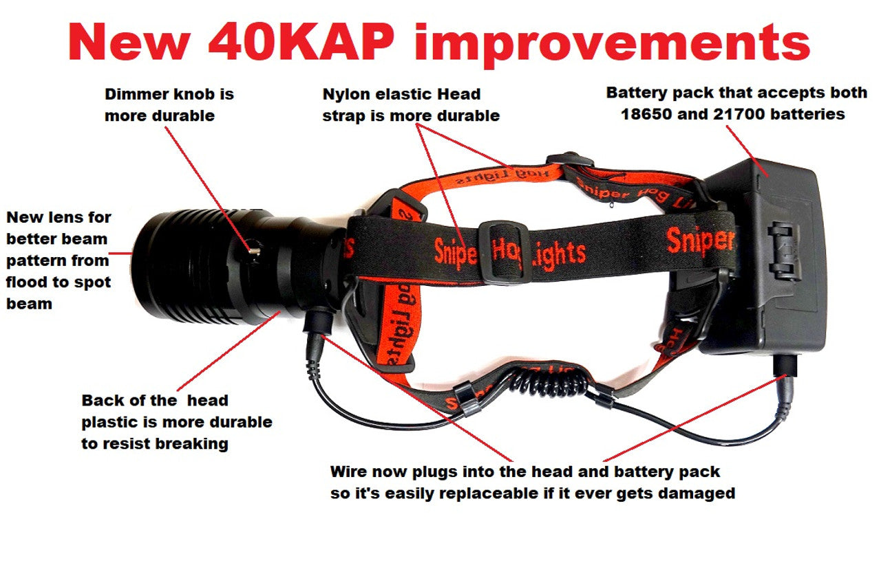 Sniper Hog Lights 40KAP Headlamp