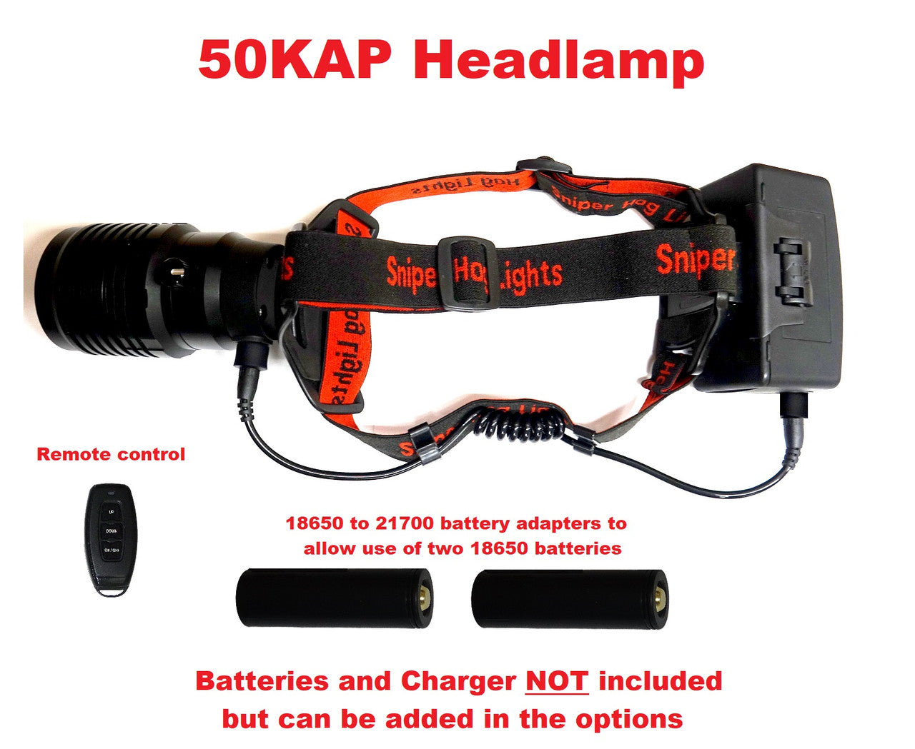 Sniper Hog Lights 50KAP Headlamp