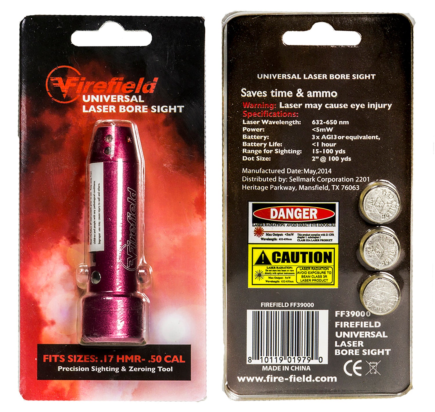 Firefield Red Laser Universal Boresight Multi-Caliber