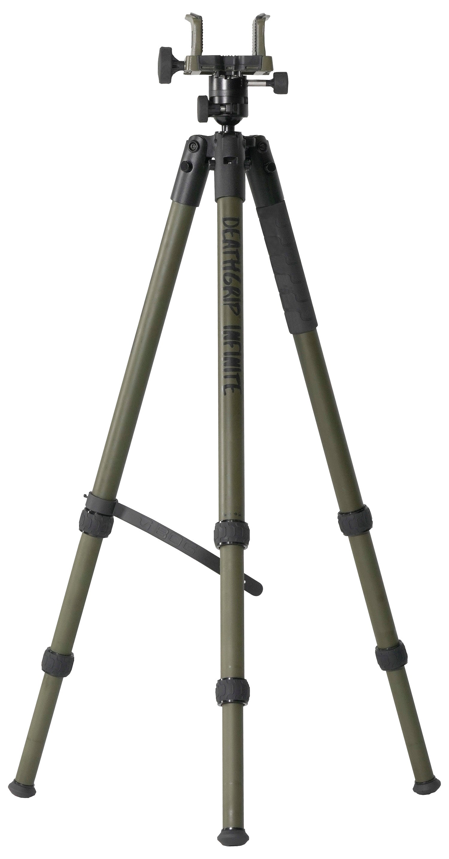 Bog Pod DeathGrip Infinite Tripod with Ball Head mount - Aluminum Black/OD Green