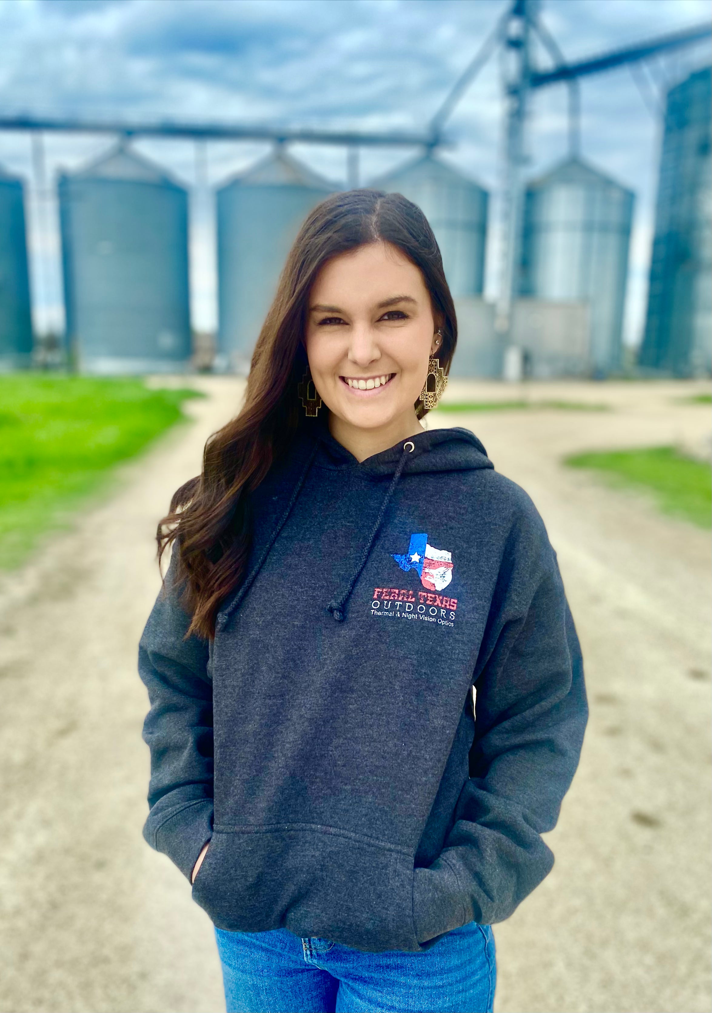 Feral Texas Outdoors Hoodie - OD Green