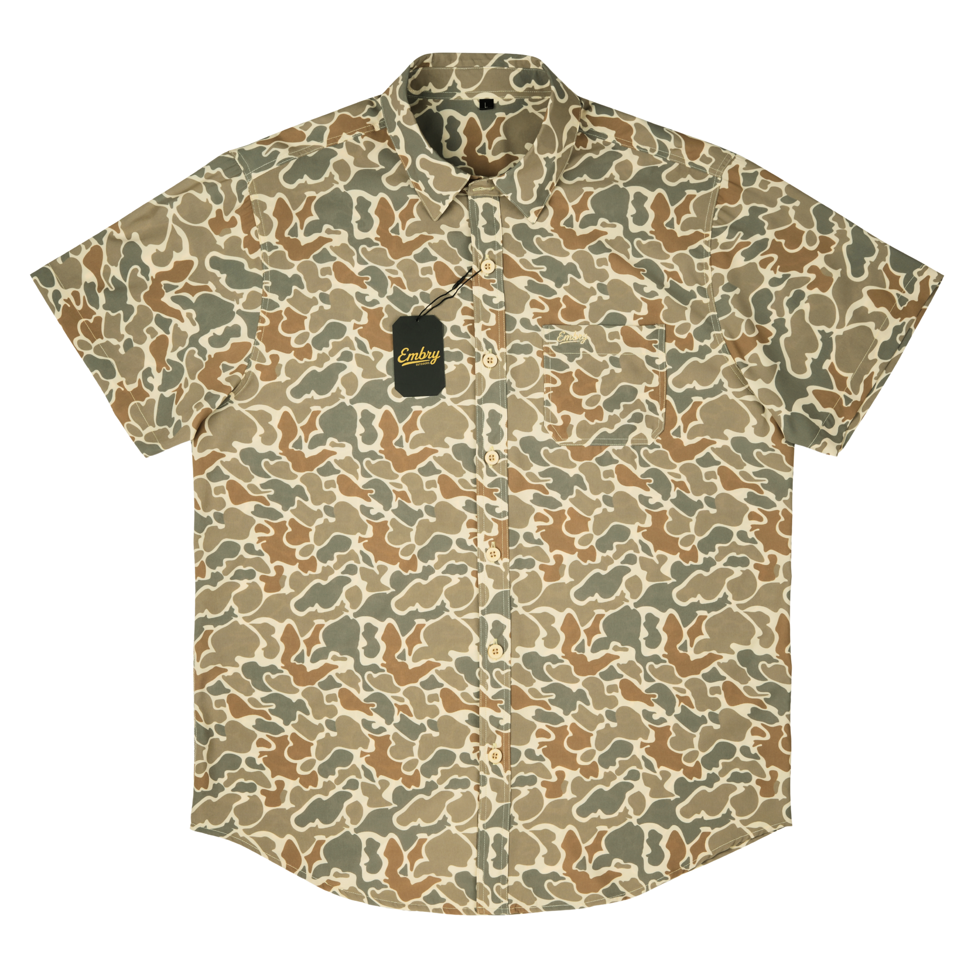 Performance Button Up - Desert Duck