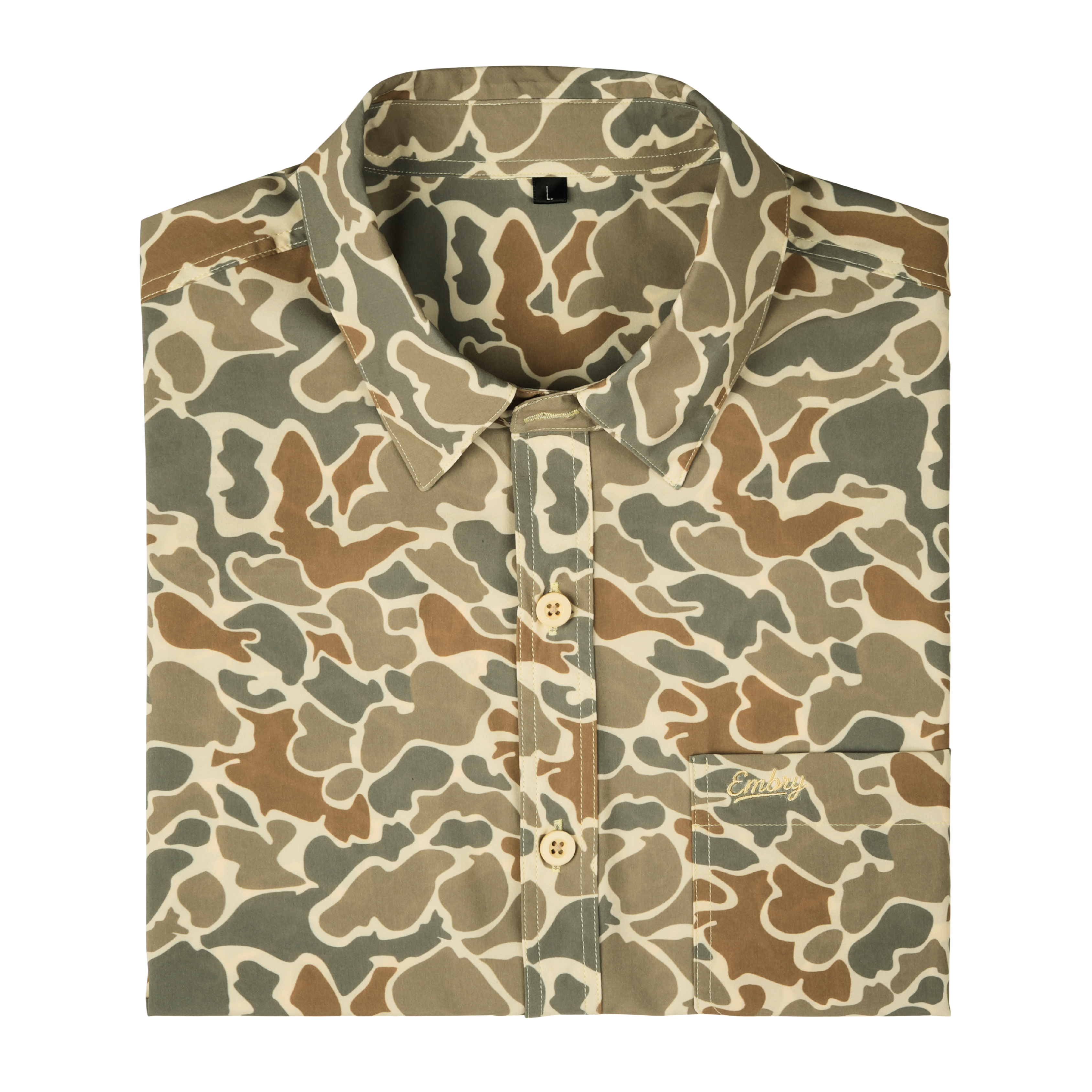 Performance Button Up - Desert Duck