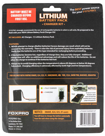 Foxpro Lithium Battery Pack
