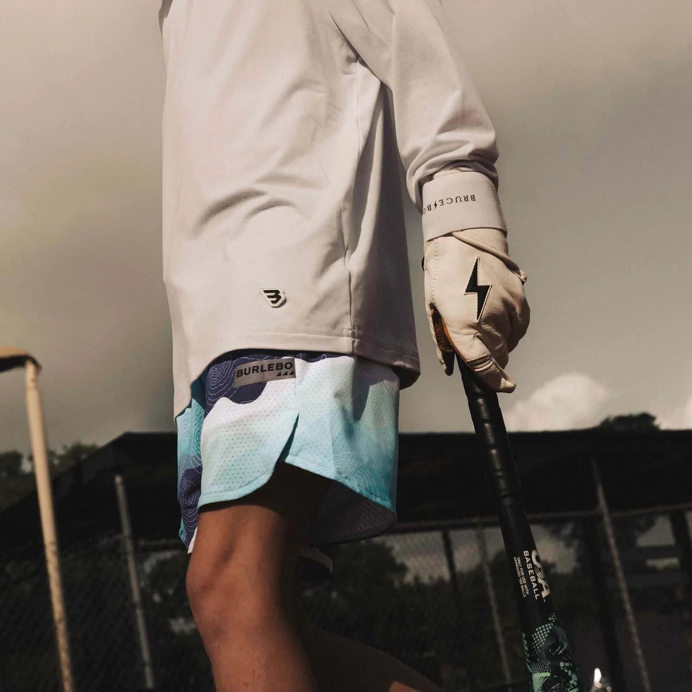 Burlebo Youth Mesh Training Shorts - Tundra Topo