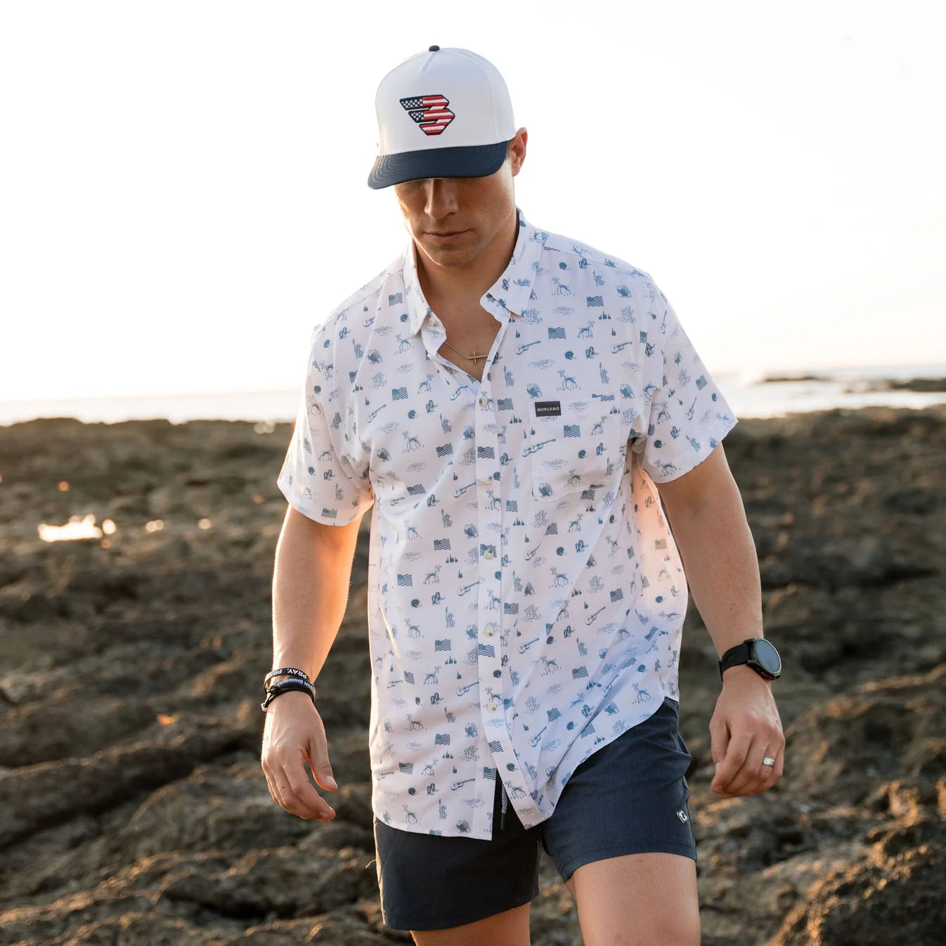 Burlebo Performance Button Up - pick color
