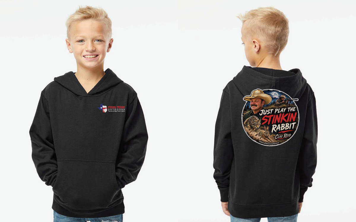 Clay Reid “Just Play the Stickin Rabbit” Hoodie (Youth)