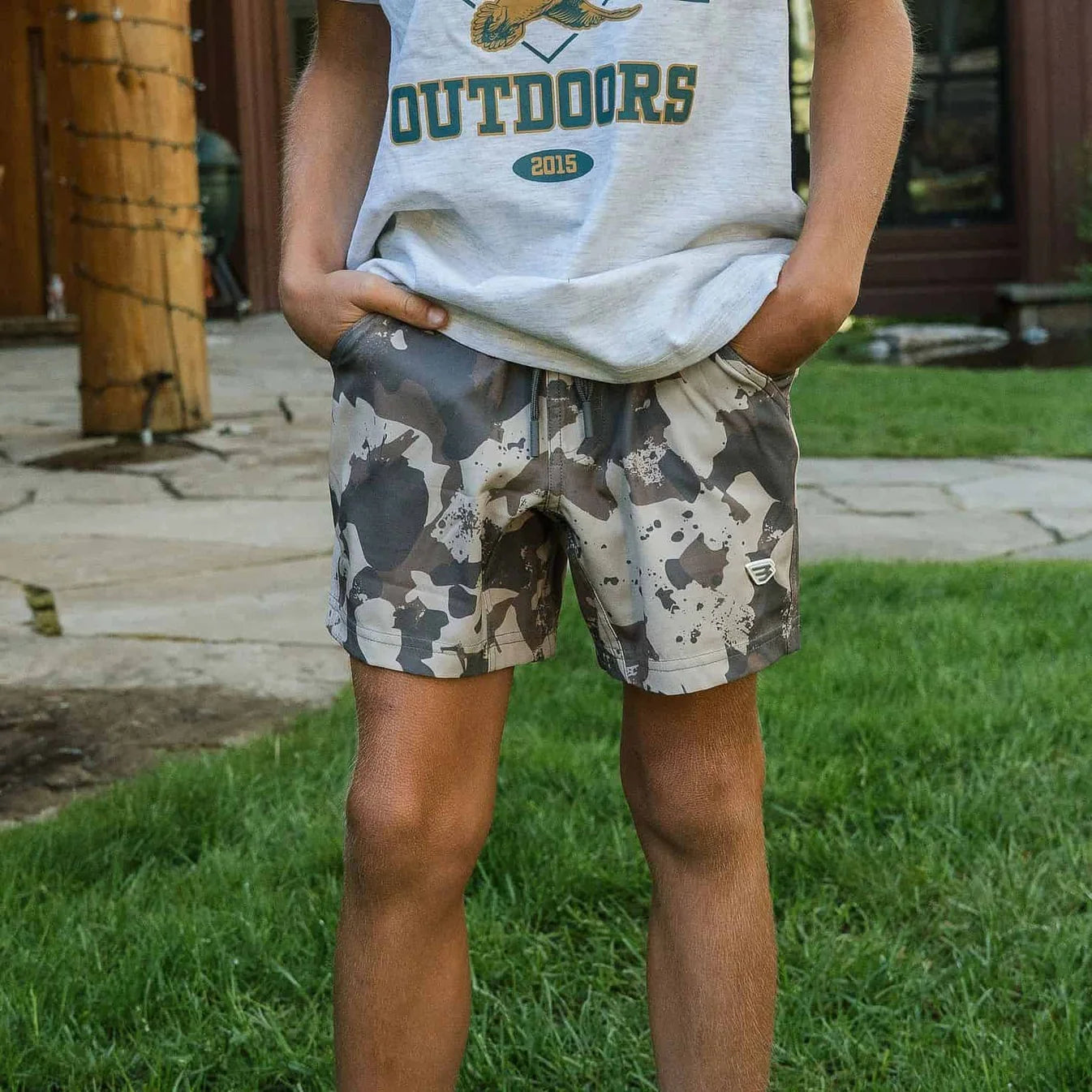 Burlebo Youth Athletic Short - Splatter Camo