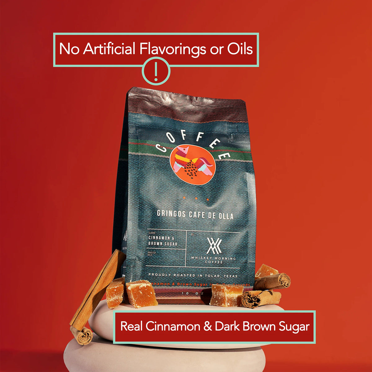 Whiskey Morning Coffee – Gringos Cafe De Olla - Brown Sugar & Cinnamon | Medium Roast