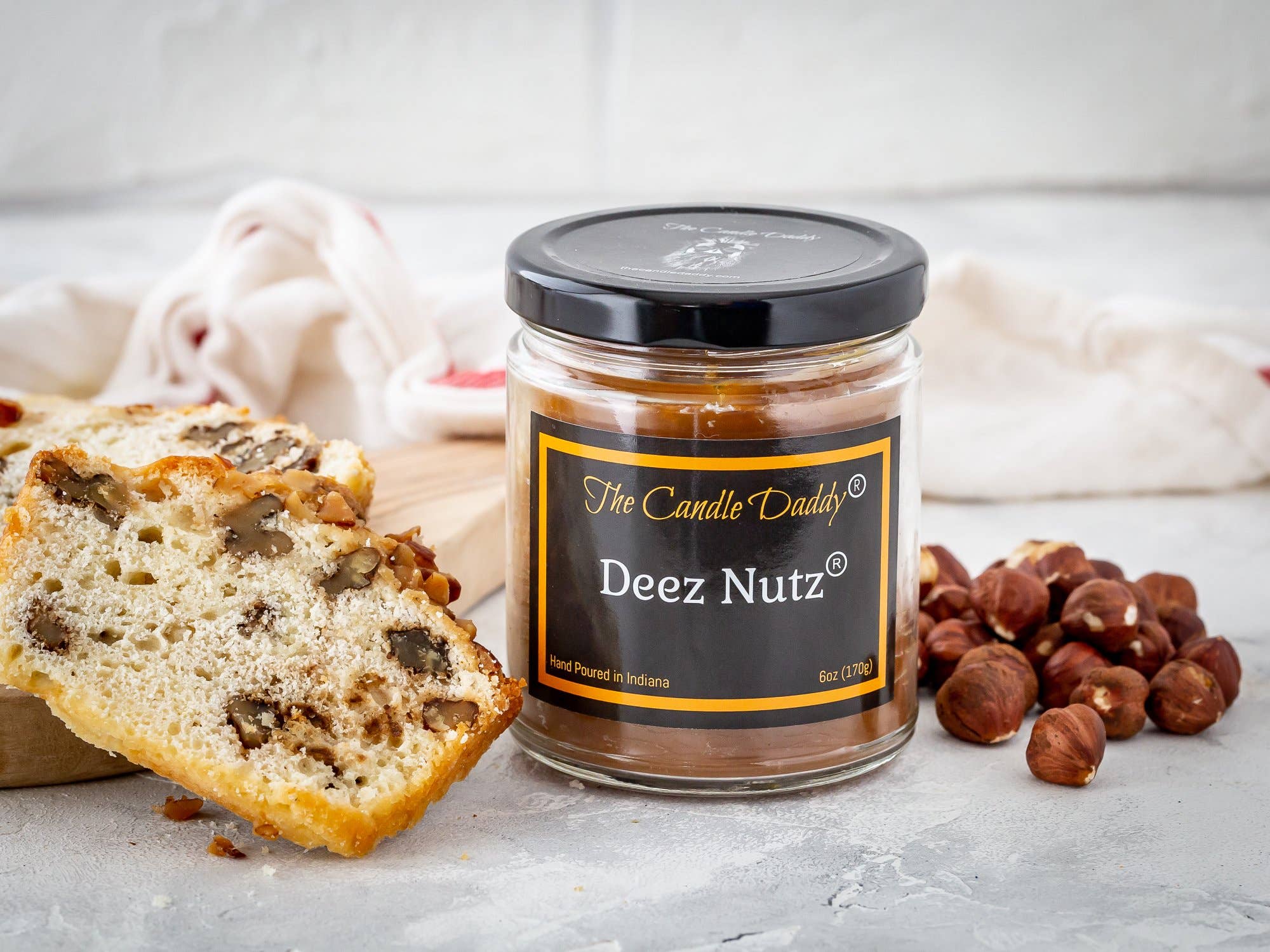 The Candle Daddy - Deez Nutz - Banana Nut Bread Candle