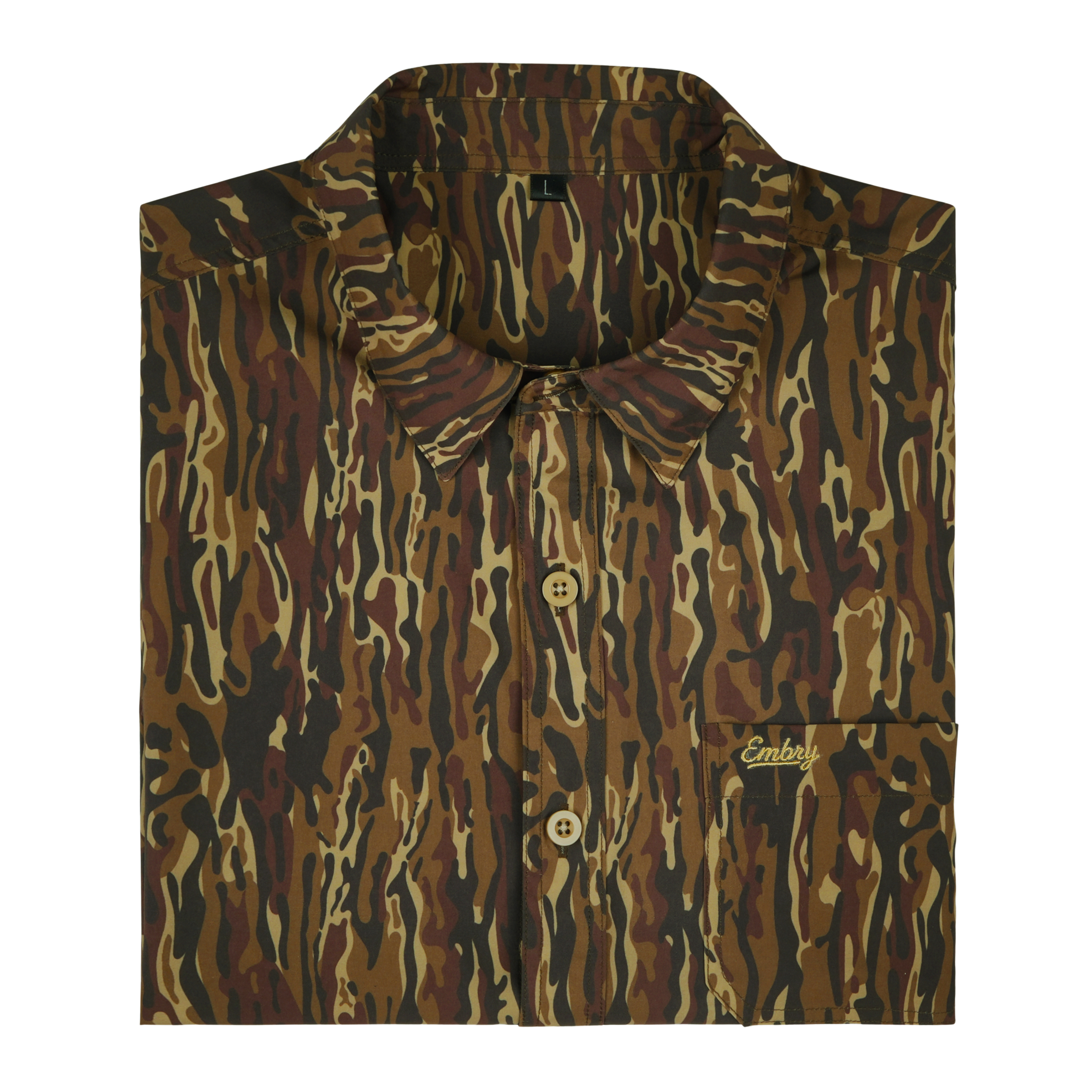 Performance Button Up - Brown Ranch