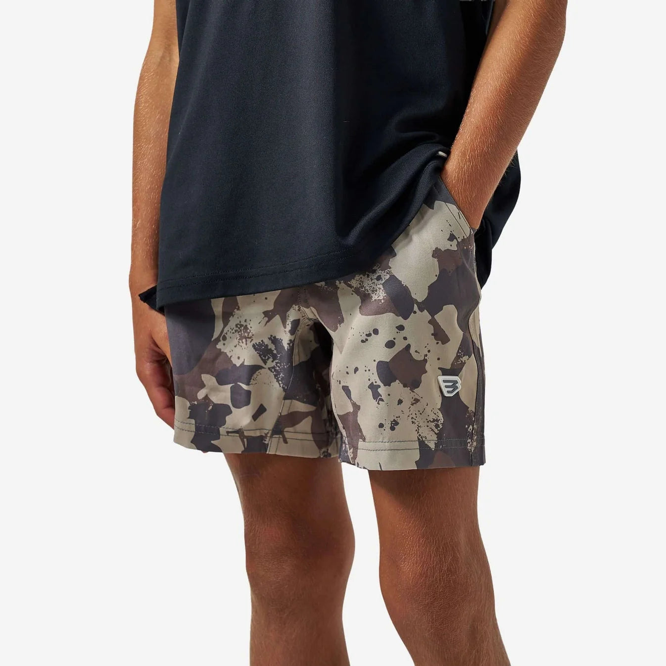 Burlebo Youth Athletic Short - Splatter Camo
