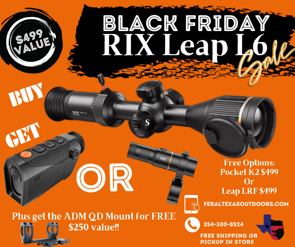 RIX Optics Leap L6 50-640 w/ FREE ADM QD Mount & LRF or K2