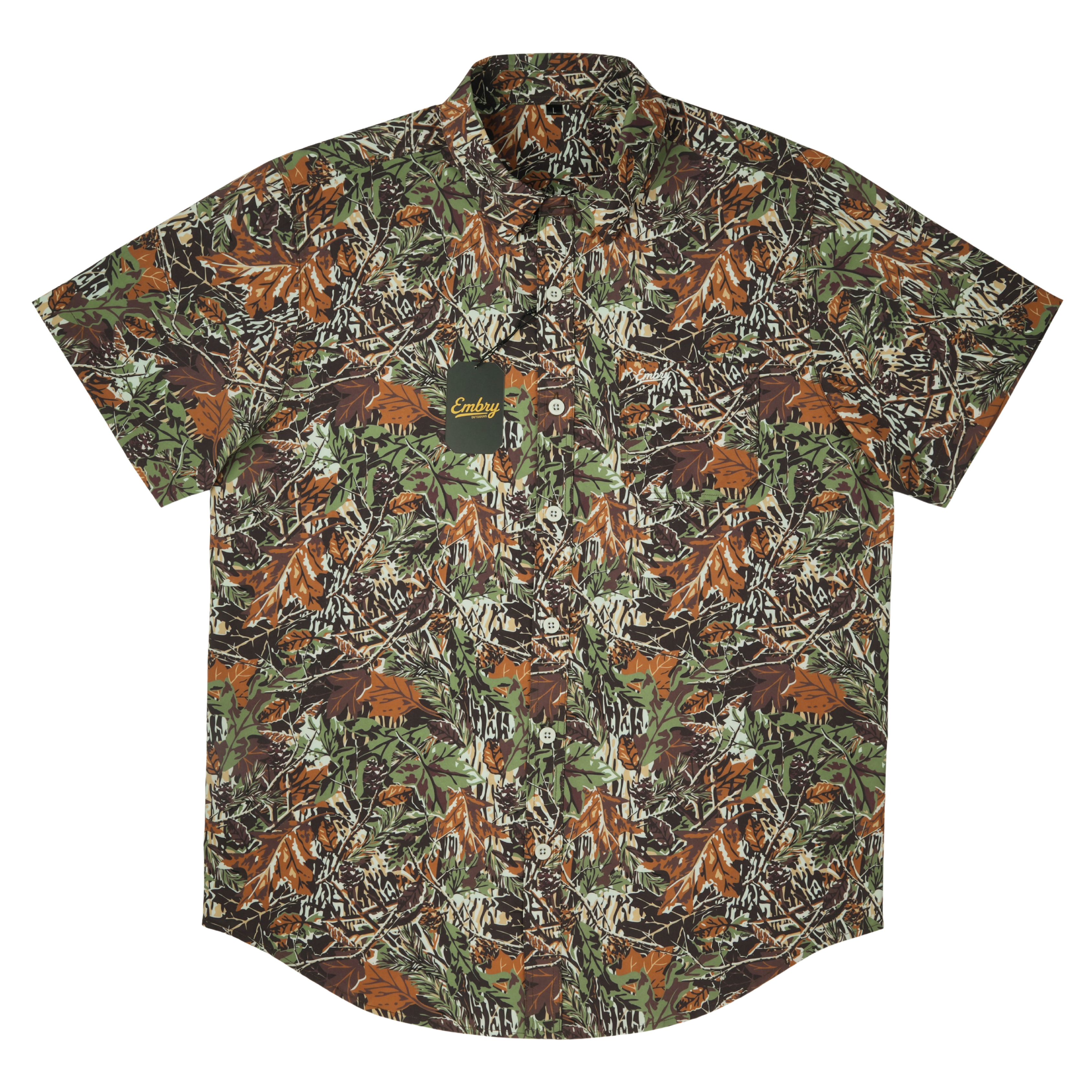 Performance Button Up - Forest